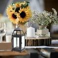 thumbnail image 7 of Lshn Candle Holder,Black Metal Decorative Lantern with Clear Glass Indoor/Outdoor Candle Holder for Weddings, Parties & Festivities Contemporary Tabletop Centerpiece Rustic Home Decor, 7 of 7
