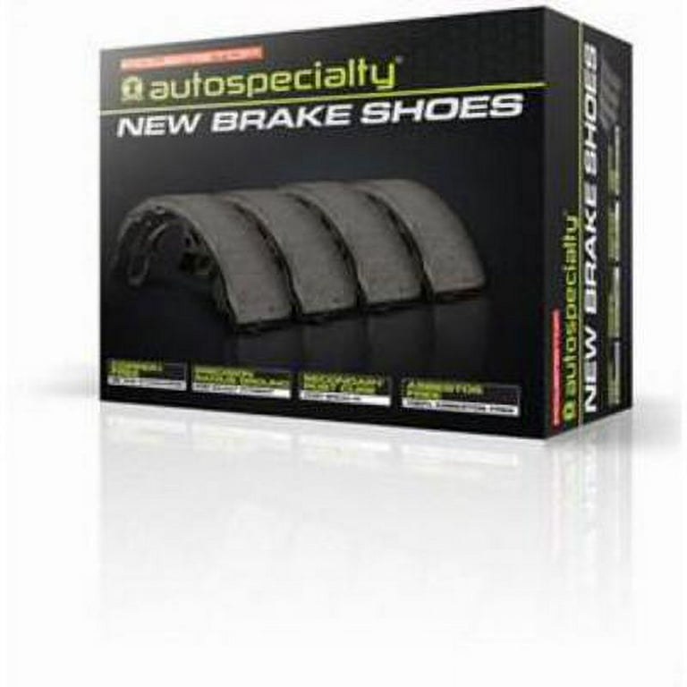 Power Stop B887 Rear Brake Shoes - Semi-Metallic, Precision Arc Ground, Asbestos Free