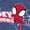 HEATHER NAVY, variant on Spidey & His Amazing Friends - Spidey Webs Logo - Toddler Girls Fitted Short Sleeve T-Shirt