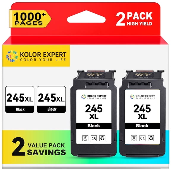 245XL 245 Black Ink Cartridge Compatible for Canon PG-245 CL-246 Ink for MG2522 MX490 MX492 MG2520 Printer