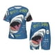 thumbnail image 1 of Fotbe Great White Shark Pijama Estampada de 2 Piezas para Niños – Ropa de Dormir de Manga Corta Cómoda para Niños y Niñas, Camiseta y Shorts de Algodón-Large, 1 of 6