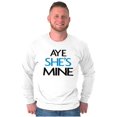 thumbnail image 3 of Aye Matching Set His Hers Cute Funny Men's Long Sleeve Tee T Shirt Brisco Brands M, 3 of 7