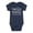 NAVY, variant on Instant Message - Hello World I'm New Here Baby Graphic One Piece
