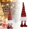 thumbnail image 3 of Christmas Gnomes Plush Decorations Plush Gnome with Red Knit Coat Soft Holiday Decor for Mantel Tabletop Shelf Office Home Christmas Party Gift, 3 of 6