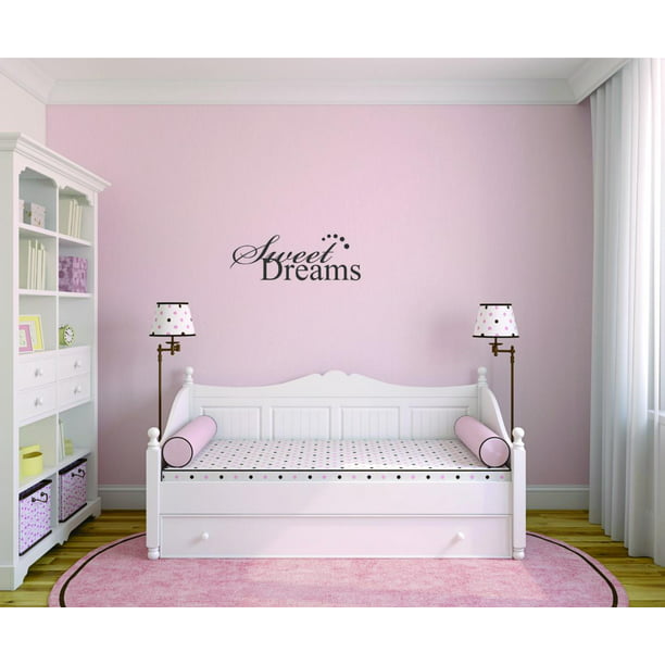 Custom Wall Decal Sticker : Sweet Dreams Bedroom Quote Kids Teen Boy Girl  Family Home Decor 16x40