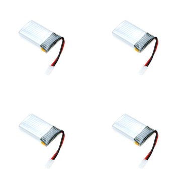 HobbyFlip Battery 3.7v 360mah 25c LiPo 360mAh37v Compatible with Walkera Super CP 4 Pack
