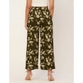 thumbnail image 4 of Moomaya Printed Palazzo Pants For Women, Loose Fit Elastic Waist Pajamas, 4 of 8