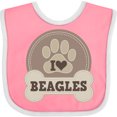 thumbnail image 3 of Inktastic Beagle Dog Lover Boys or Girls Baby Bib, 3 of 4