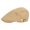 A-Beige381, variant on Hats Washable Solid Color Vintage Style Cotton Ivy Flat Brim Forward Hat With Rear Metal Buckle Strap Outdoor Headwear