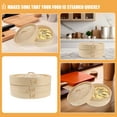 thumbnail image 3 of SOPOTUTU Heat Conductivity Bamboo Steamer Basket Khaki 1 Set, 3 of 8