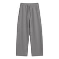 thumbnail image 4 of Sweatpants Women Zaewscy Women's Solid Color Elastic High Waist Wide Leg Sports Curved Knife Sweatpants With Casual Loose Jogging Pants With Pockets Sports Pants, 4 of 9