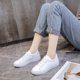 thumbnail image 3 of Zapatos blancos de suela gruesa para mujer Zapatos de tablero con punta redonda para estudiantes blancos de moda de primavera y otoño Zapatos de tiro callejero, 3 of 6