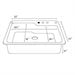 thumbnail image 2 of Swan KSSB-3322-010 33" x 22" Swanstone Single-Basin Dual Mount Kitchen Sink, Available in Various Colors, 2 of 2