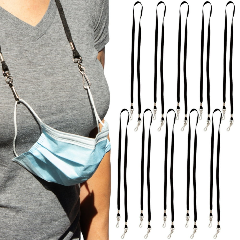 Face Mask Lanyards Strap Neck Holder with Clasps, 2, 4 or 10 pack
