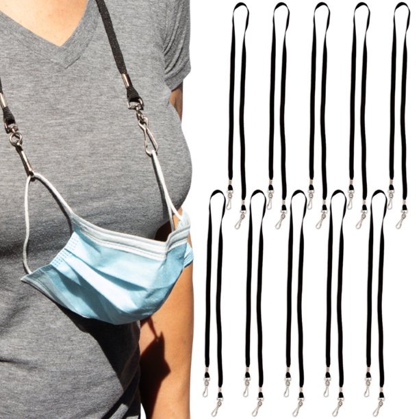 Face Mask Lanyards Strap Neck Holder with Clasps, 2, 4 or 10 pack