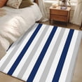 thumbnail image 4 of 3'x5' Area Rugs, Navy Blue Grey Indoor Outdoor Area Rug for Living Room Bedroom, Farmhouse Watercolor Modern Geometric Washable Bathroom Rugs Kitchen Floor Carpet Mats Home Decor Aesthetic, 4 of 8