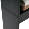 thumbnail image 5 of 77" Over The Toilet Storage Cabinet with Double Door Cabinet and Open Storage Shelves, Freestanding Bathroom Storage Shelf, 5 of 8