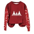 thumbnail image 2 of WXLWZYWL Christmas Pullovers for Women Christmas Sweatshirts Funny Snowman Print Crewneck Long Sleeve Sweater Casual Tops Shirts, 2 of 4