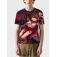 thumbnail image 2 of T-shirt round neck Role Pattern loose short sleeve F24, 2 of 5