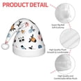 thumbnail image 4 of Daiia Cartoon Animals Print Christmas Knitted Beanie Hat, Large Knit Hat Xmas Small Gifts For Boys Girls Child Infant, 4 of 6