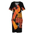 thumbnail image 4 of -vestido holgado de manga larga para mujer traje de verano 1961, 4 of 7