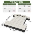 thumbnail image 6 of Uforic Inflatable Truck Air Mattress for Short Bed Pickups, Camping Car Bed with Pump, Pillows, Carry Bag & Patch Kit, Fits Full-Size Trucks (Black + Gray), 6 of 8