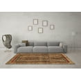 thumbnail image 3 of Ahgly Company Indoor Rectangle Abstract Brown Modern Area Rugs, 2' x 4', 3 of 4