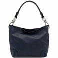 thumbnail image 2 of Bolso de hombro Hobo ALYSSA azul marino con herrajes Big Snap Hook, 2 of 7