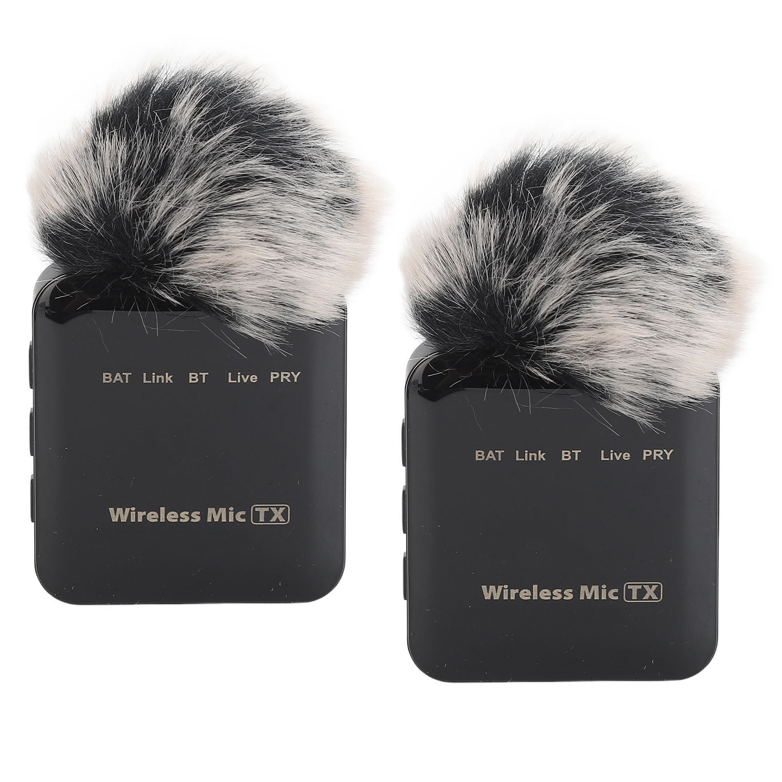 Wireless Lapel Microphone, 300mAh HD LED Display Wireless Lavalier Microphone Noise Reduction  For Recording