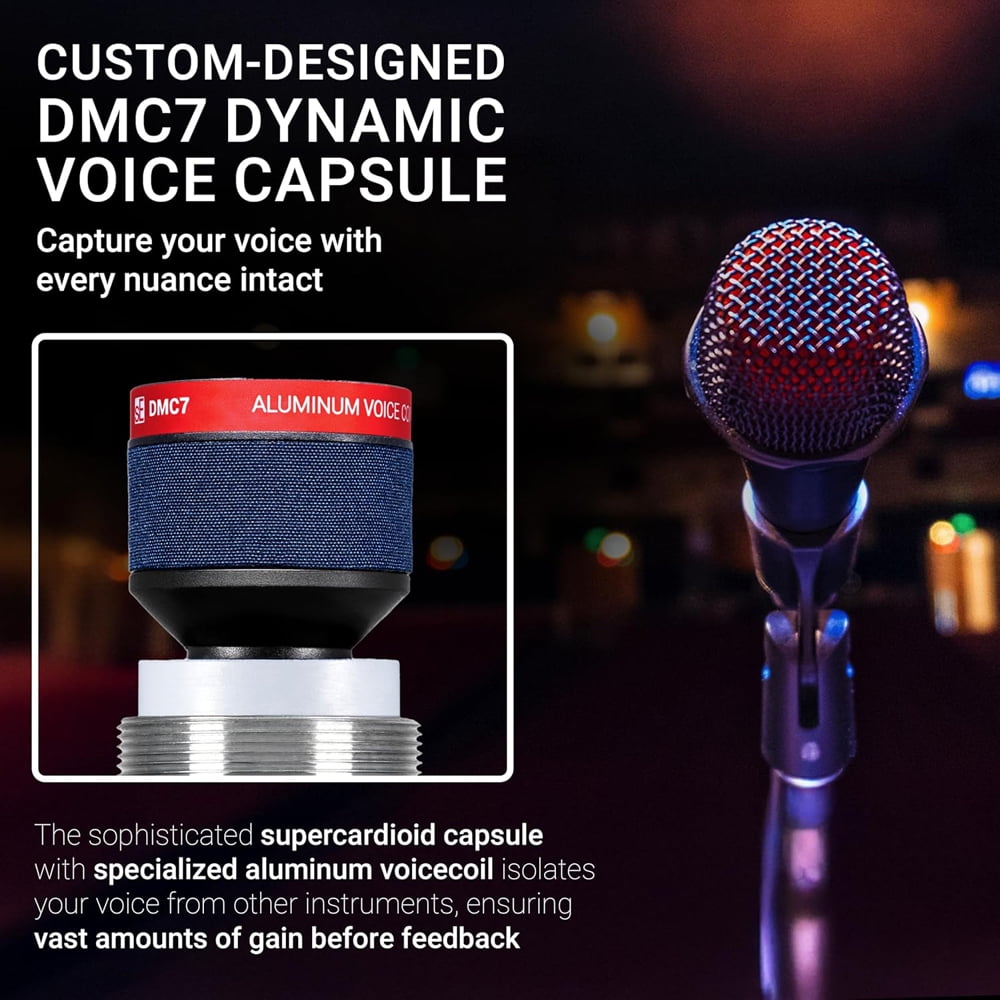 sE Electronics V7 Black Dynamic Supercardioid Handheld Vocal Microphone