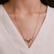 thumbnail image 3 of Collar para mujer, joyería para mujer, collar con proyección de astas -I You- en 100 idiomas, collar romántico de circonita cúbica para mujer, regalo maravilloso para niña, collar para caballo, 3 of 5