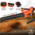 thumbnail image 2 of HOTREE Cordless Leaf Blower 600CFM 170MPH, 6 Speed Electric Leaf Blower with 2×2.0Ah Batteries for Lawn, Patio, Yard and Dust Cleaning, 2 of 7