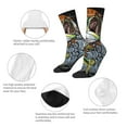 thumbnail image 3 of Xecao fishing bass Pattern Sport Socks for Women and Men Crew Socks Sporty Calf Socks Casual Socks, 3 of 6