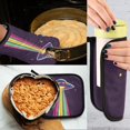 thumbnail image 5 of Yayeee Oven Mitts and Pot Holder Set of 2 Heat Resistant Kitchen Gloves Baking Hot Pad, Colorful UFO, 5 of 5