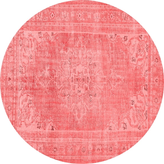 Ahgly Company Indoor Round Persian Red Traditional Area Rugs, 6' Round