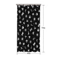 thumbnail image 5 of Black Halloween Cat Skull Pattern Shower Curtain 36"x72" ,Bathroom Decorative Shower Curtains Set with 12 Hooks,Modern Waterproof Washable Shower Curtain, 5 of 6