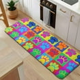 thumbnail image 5 of Colorful Dog Paw Footprint Kitchen Rug Mat,Kitchen Runner Rugs Non Skid Washable,Decorative Kitchen Floor Mats for Kitchen,Sink,Laundry,17"x47.2", 5 of 7