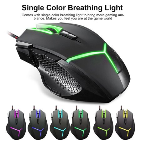 Motospeed V18 RGB Gaming Mouse with USB Wired Mice Gaming 9 Buttons ...