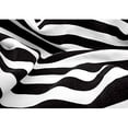 thumbnail image 2 of wall26 - Black and White Fabric Creates a Swirl or Zebra Effect - Removable Wall Mural | Self-Adhesive Large Wallpaper - 100x144 inches, 2 of 5