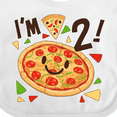 thumbnail image 4 of Inktastic Im Two Pizza Birthday Party Boys or Girls Baby Bib, 4 of 4