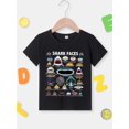 thumbnail image 2 of Cartoon Sharks Graphic Print Tee, Boys' Casual & Trendy Crew Neck Short Sleeve T-shirt For Spring & Summer, Boys' Clothes For Everyday Life, 2 of 7