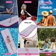 thumbnail image 6 of Fbsport Pink 3m*1m*0.1m Kids Inflatable Air Track Tumbling Gymnastic Mat Floor Home Training Yoga W/ Pump, 6 of 12