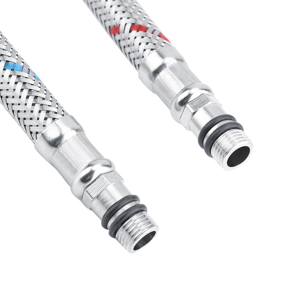 Herwey Flexible Hose, Stainless Supply Hose, 2Pcs Stainless Steel