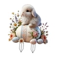 thumbnail image 2 of Easters Rabbits Estaca de Patio de Huevo, Decoración de Césped, Decoración 2D, Letrero de Jardín de Decorativo para Jardinería, Patio Trasero, 2 of 9