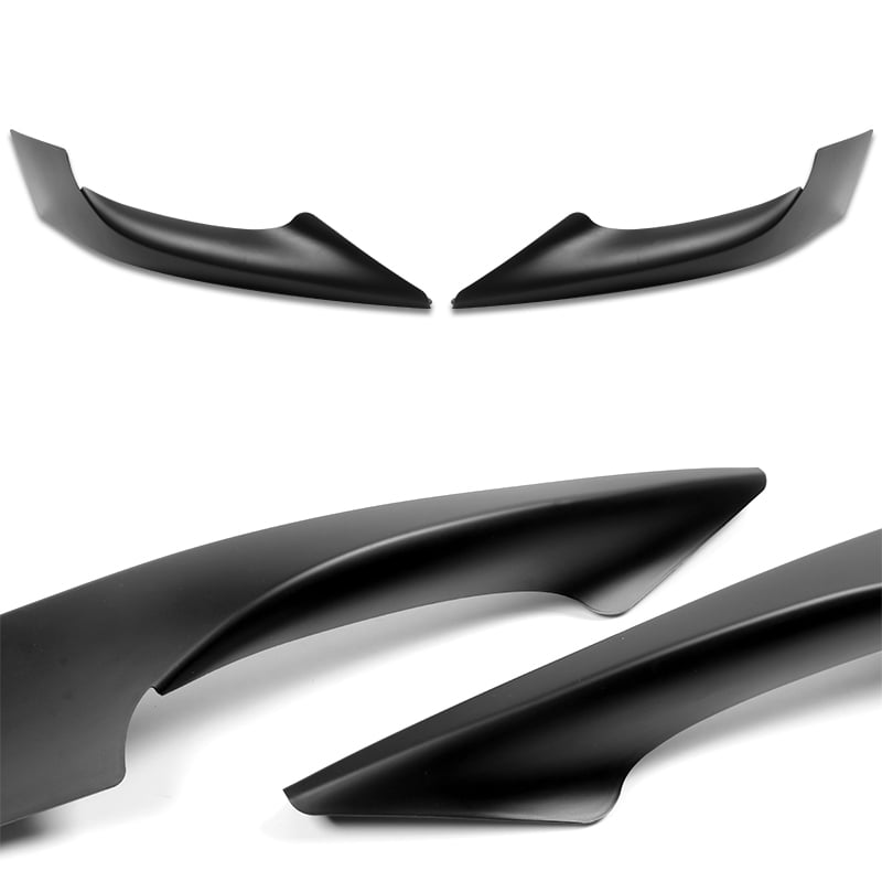 Stay Tuned Performance For 2017-2019 Toyota Corolla SE XSE Matt Black Front Bumper Side Aprons Lip 2pcs