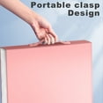 thumbnail image 5 of tzyudk Large Art Portfolio Folder 30 Pockets Display 60 Pages Artist Portfolio Folder With Clear Plastic Sleeves Presentation Storage Book For Artists Artwork Affordable Useful Pink Plastic, 5 of 6