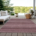 thumbnail image 6 of Addison Rugs Chantille Indoor/Outdoor Transitional Stripes Garnet Washable Rectangle Rug, 10' x 14', 6 of 6