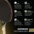 thumbnail image 5 of STIGA Carbon+ Bundle Ping Pong Paddle Set  7-ply Extra Light Carbon Fiber Blade  2mm Premium Sponge  Concave Pro Handle  2 3-Star Tournament Balls  Neoprene Racket Cover  Player Wristband, 5 of 6