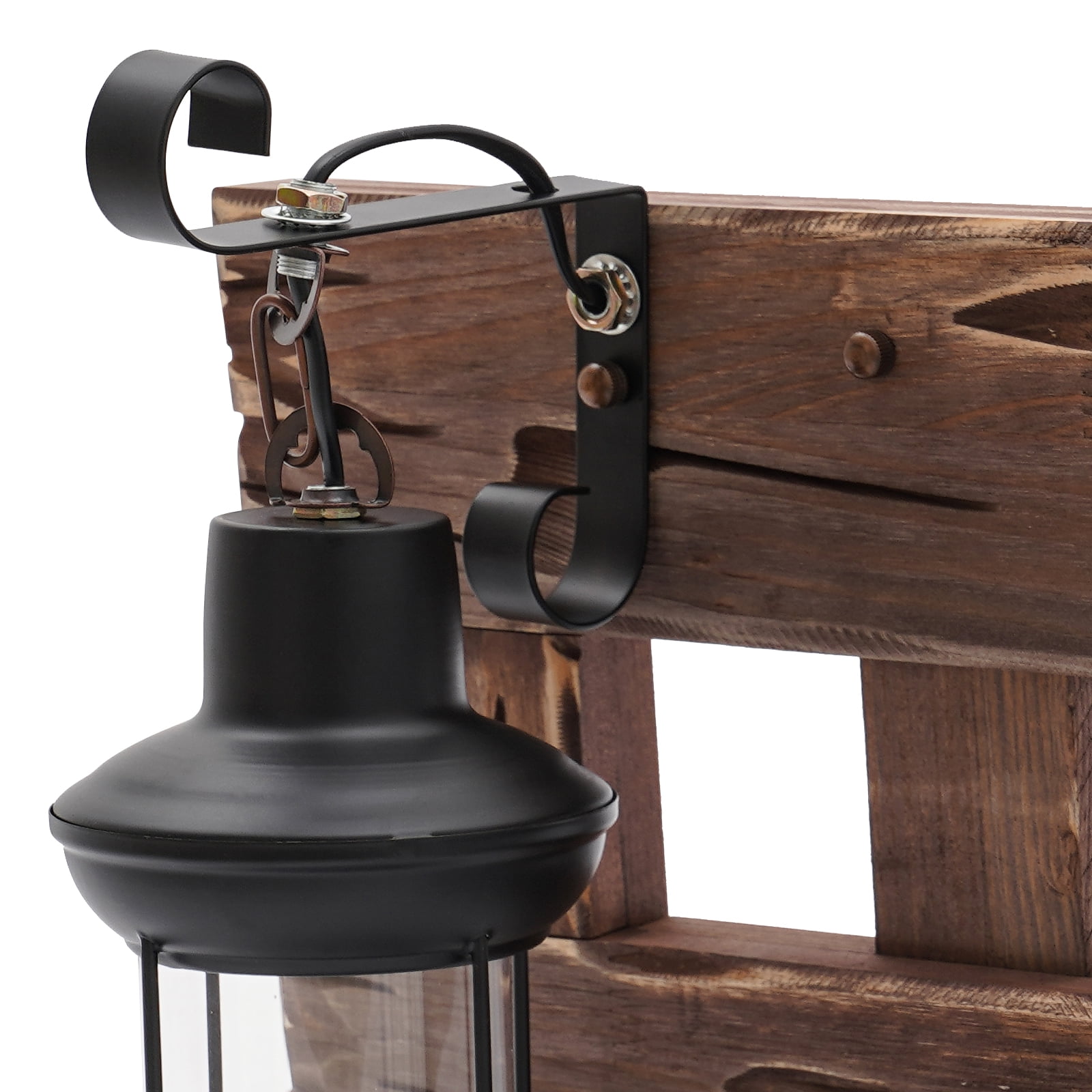 Retro Wall Lamp Decorative Wall Light Lantern Glass Wall Light Fixture Loft Outdoor Wall Sconce Lamp with Glass Lampshade for Cabin Bedroom Hallway Kitchen Restaurant