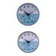 thumbnail image 1 of Reloj de succión de pared de de 2 piezas, pantalla de tiempo a prueba de agua, decoración para hogar BLESIY Reloj impermeable para baño, 1 of 8